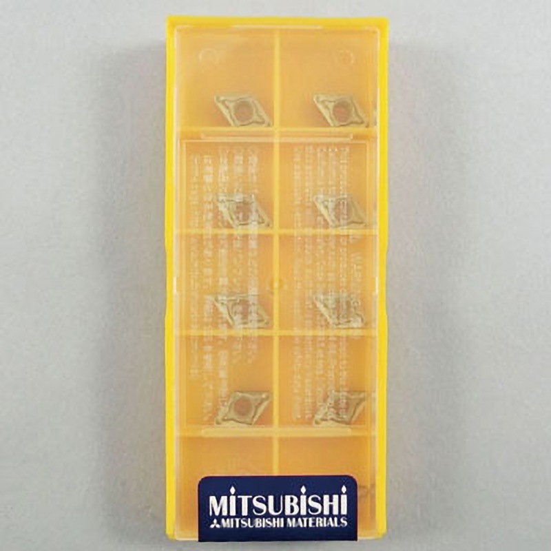 DCMT070208-MV  UE6110 チップ DCMT-MV 三菱マテリアル 形状ひし形55° 逃げ角7度 UE6110製 コーナー半径0.8mm 1パック(10個)