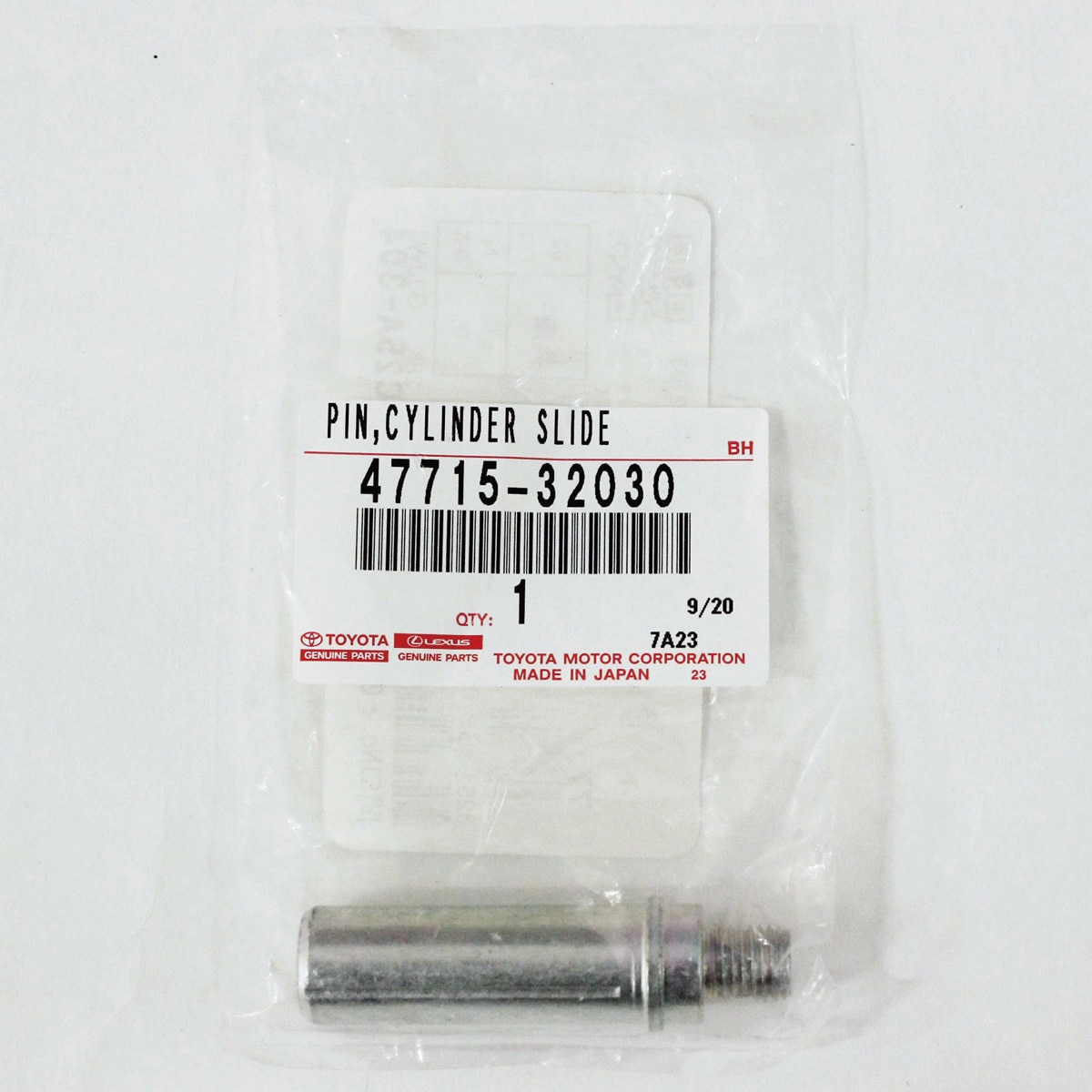 47715-32030 (47715)リヤキャリパーピン 1個 トヨタ 【通販モノタロウ】