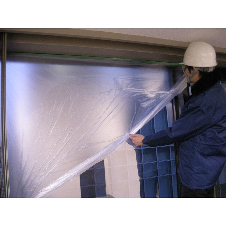 TS NEWコロナマスカー 1100mm×25m（パイオラン付）（60巻入）（850-16）養生 マスキング 塗装 建築 現場 工事 飛散 防止 汚れ 傷 防止 清掃 掃除