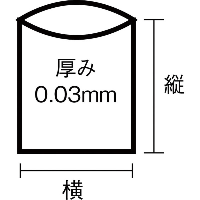 L-13 スタンダートポリ袋 0.03mm 日本サニパック 透明色 適合
