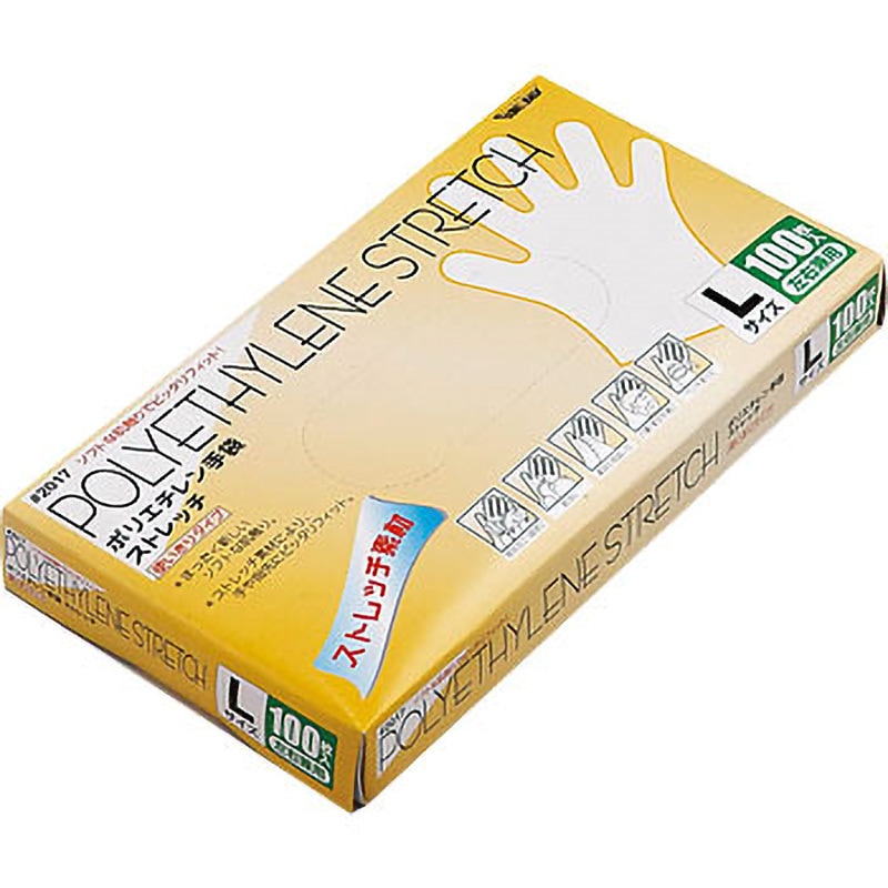 川西工業 ポリエチレン手袋 #2016 半透明 L 10000枚(100枚×100袋) ポイント20倍川西工業 ポリエチレン手袋 #2016 半透明 L 10000枚(100枚×