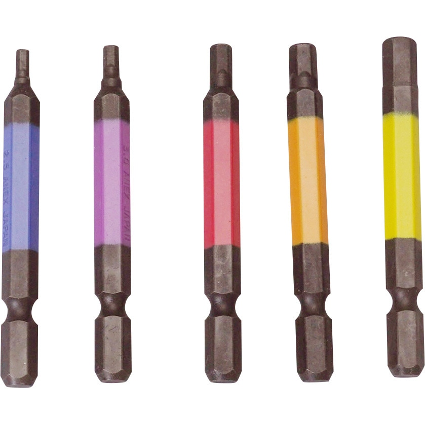 ENDS　エンズ　１３枚 ACHX5-65L 六角レンチカラービット5本組 ANEX 片頭 - 【通販