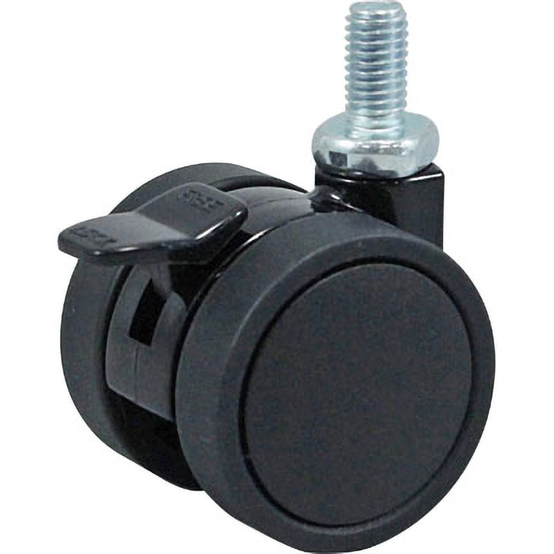 TUS50-B U5/16x18山 ねじ込み双輪キャスター ストッパー付(TUタイプ