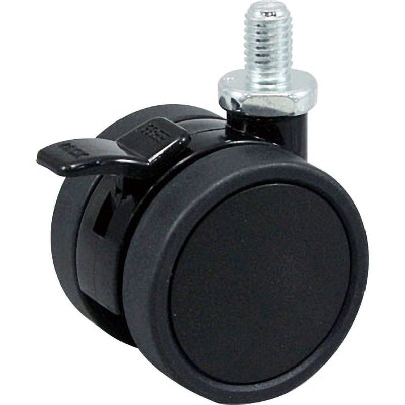 TUS50-BM10XP1.5 ねじ込み双輪キャスター ストッパー付(TUタイプ