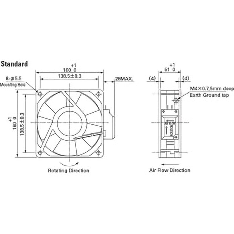 S-109-602 SanACE ACファン(プラグコード付属) 1台 山洋電気