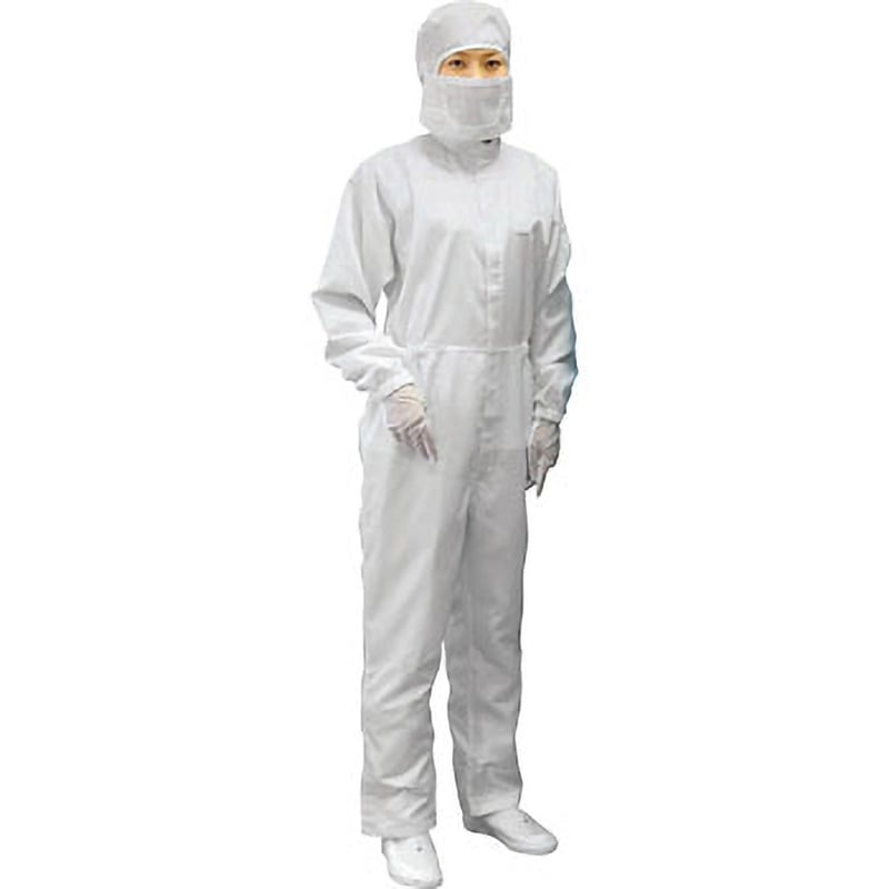 BSC-11032-W-LL フード付つなぎ服 ブラストン ホワイト色 LL  BSC-11032-W-LL