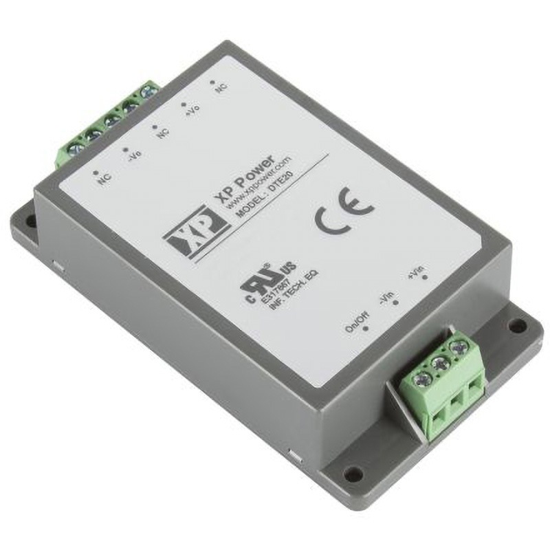 DTE2024S12 XP Power 絶縁DC-DCコンバータ DTE20シリーズ XP POWER 1.67A DC12V DC24V 入力電圧レンジ9～36V