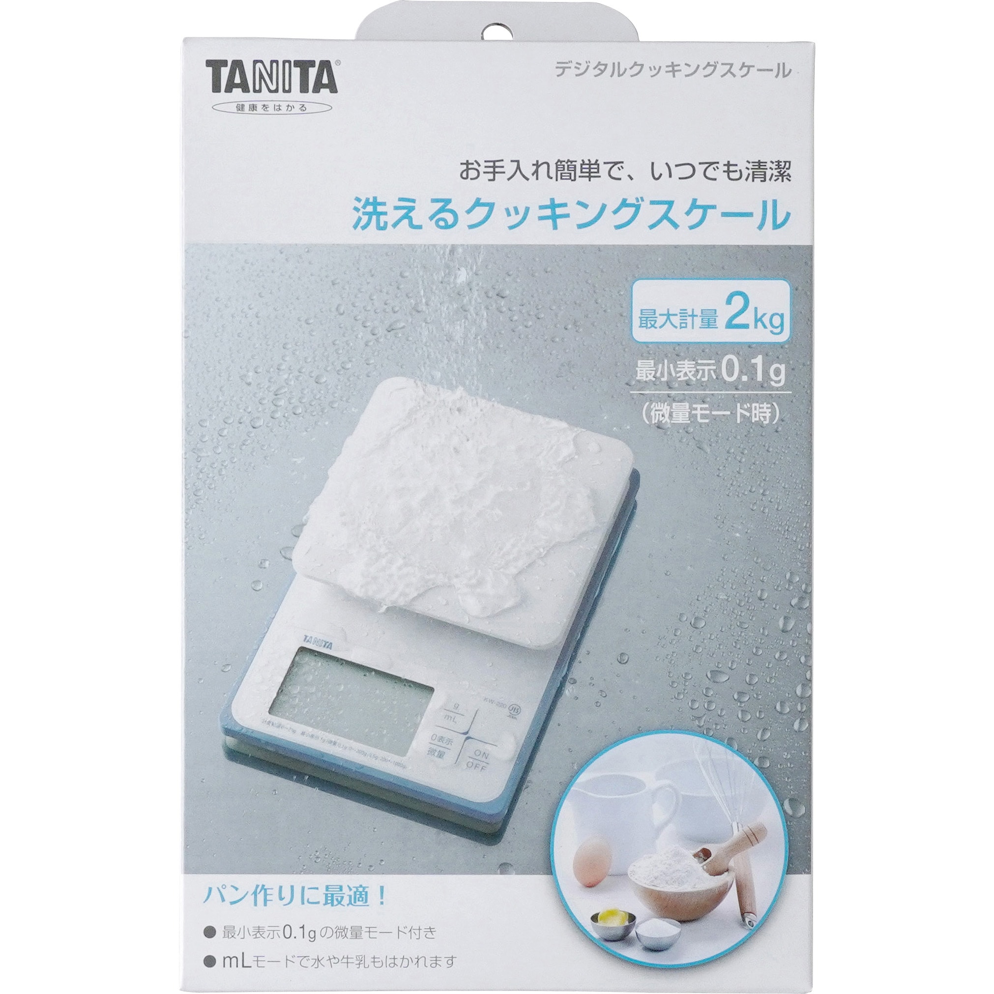 KW-220-WH 防塵防水 クッキングスケール タニタ ホワイト色 - 【通販