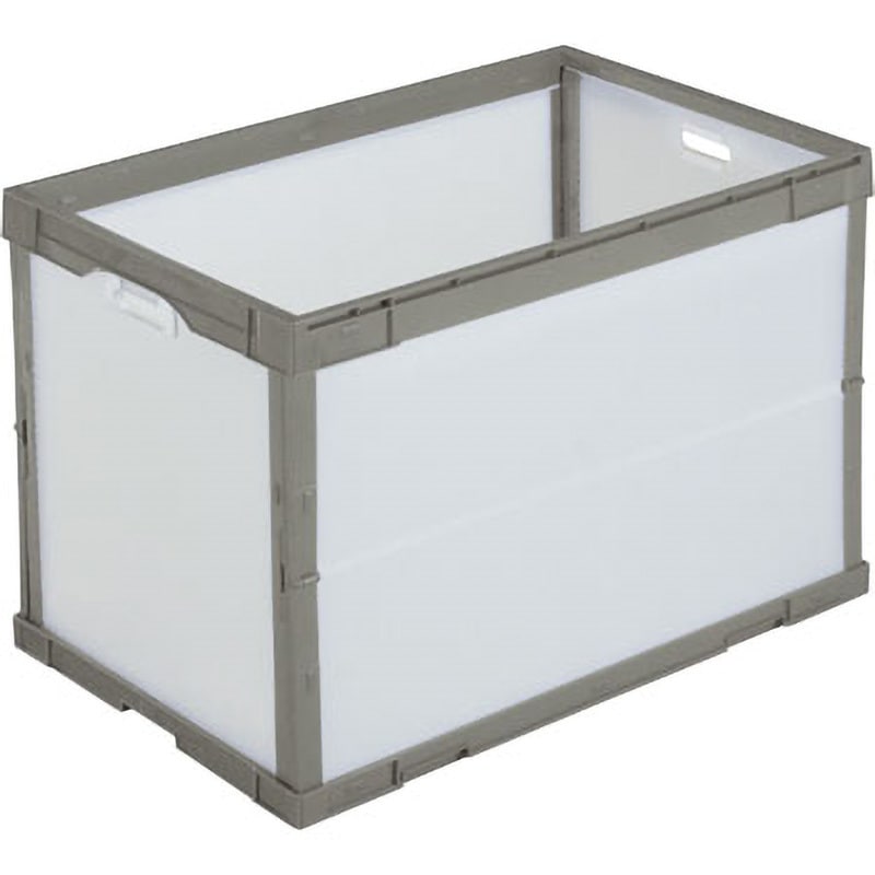 TE-CB-SS165 TECCELLハイブリット折りコンCBタイプ テクセル 容量165L ナチュラル/グレー色 外寸(幅×奥行×高さ)769×484×525mm 1個 TE-CB-SS165