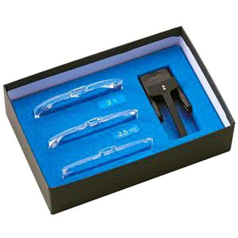 LH-20SET 眼鏡クリップルーペセット クリアー光学 2/2.5/3倍