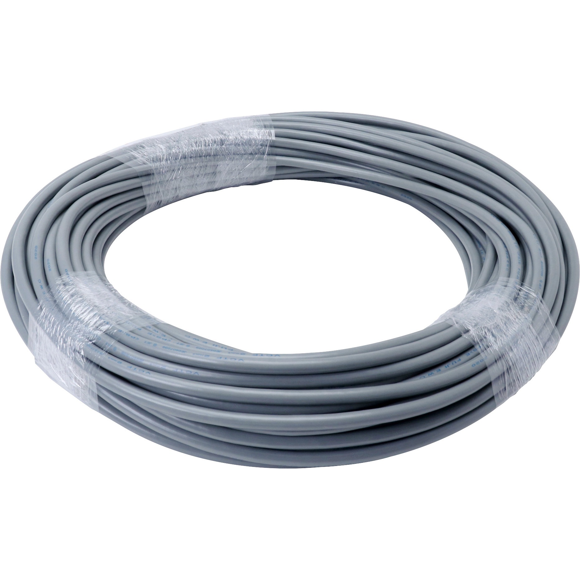 VCTF2.0×2芯 VCTF ビニルキャブタイヤ丸形コード 富士電線工業 灰色 芯