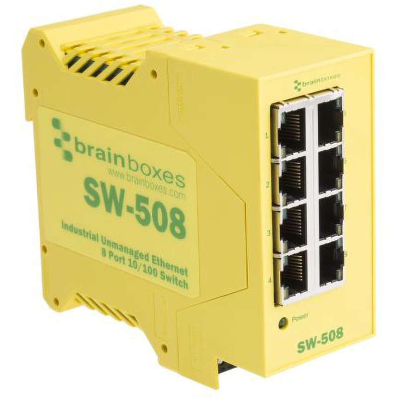SW-508 イーサネットスイッチ Brainboxes BRAINBOXES 1個 SW-508