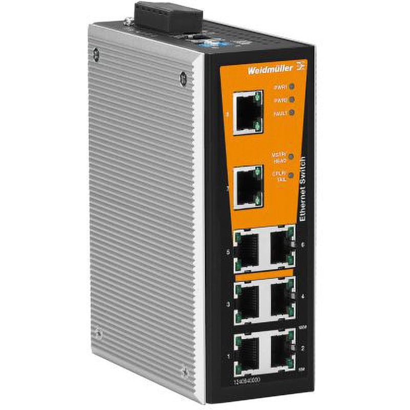 【定価52,000円・新品】Weidmuller イーサネットスイッチ 8ポート 1240940000 イーサネットスイッチ Weidmuller イーサネット