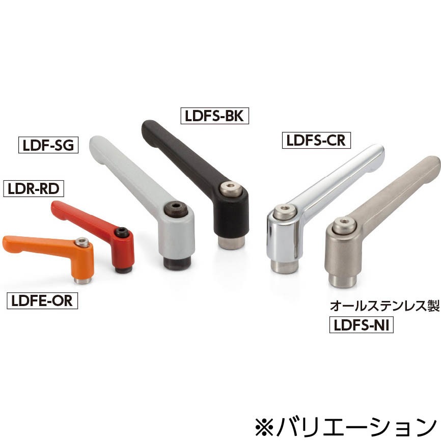 LDF-3-SG LDF クランプレバー(めねじ) NBK(鍋屋バイテック会社) L字形