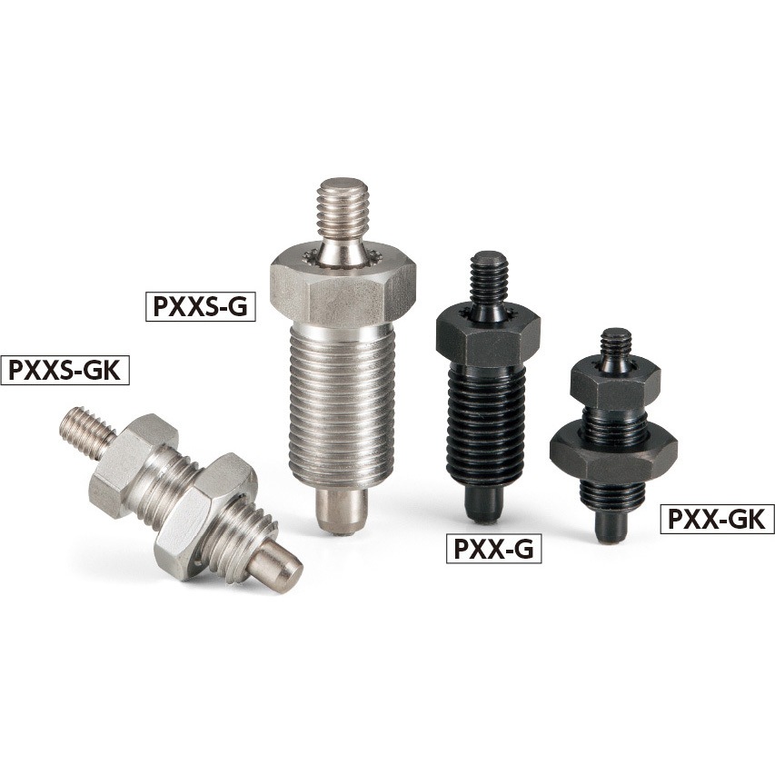 PXXS-10-GK PXX インデックスプランジャー(操作ノブなし) NBK(鍋屋バイテック会社) ロックナット付   PXXS-10-GK 6,057円