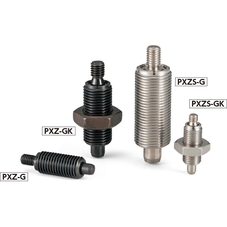 PXZS-6-G PXZ インデックスプランジャー(操作ノブなし) NBK(鍋屋