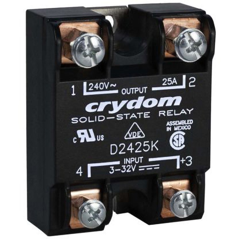 D4825K ソリッドステートリレー 1 Sensata / Crydom 25A 最大負荷電圧(V):530rms