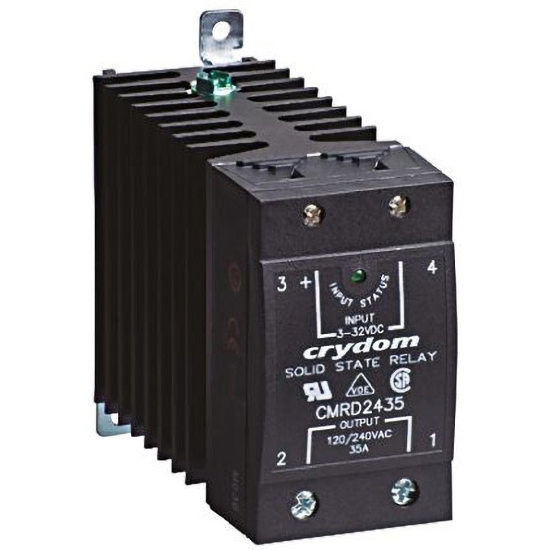 CMRD2435 ソリッドステートリレー， 1a接点 Sensata / Crydom 取付方式DIN Rail 35A 280V   CMRD2435