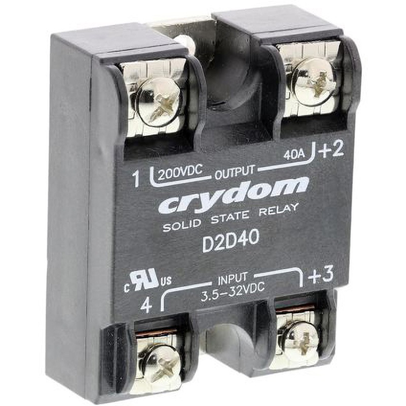 D2D40 ソリッドステートリレー， 1a接点 Sensata / Crydom 表面実装 40A DC200V