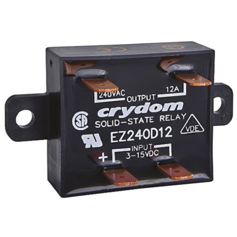 EZE480D18 ソリッドステートリレー， 1a接点 Sensata / Crydom パネルマウント 18A 最大負荷電圧(V):280(実効値)   EZE480D18