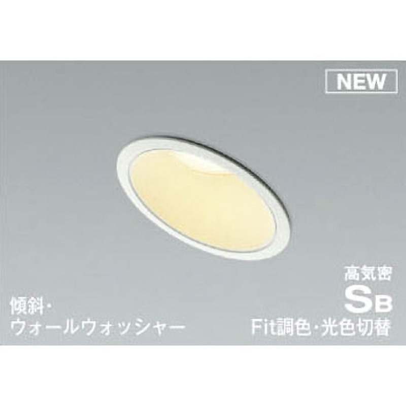 AD1048W99 ダウンライト(光色切替・傾斜タイプ) コイズミ 2700K 調光可 Ra82 質量0.6kg 消費電力8.1W 埋込穴Φ100mm  AD1048W99