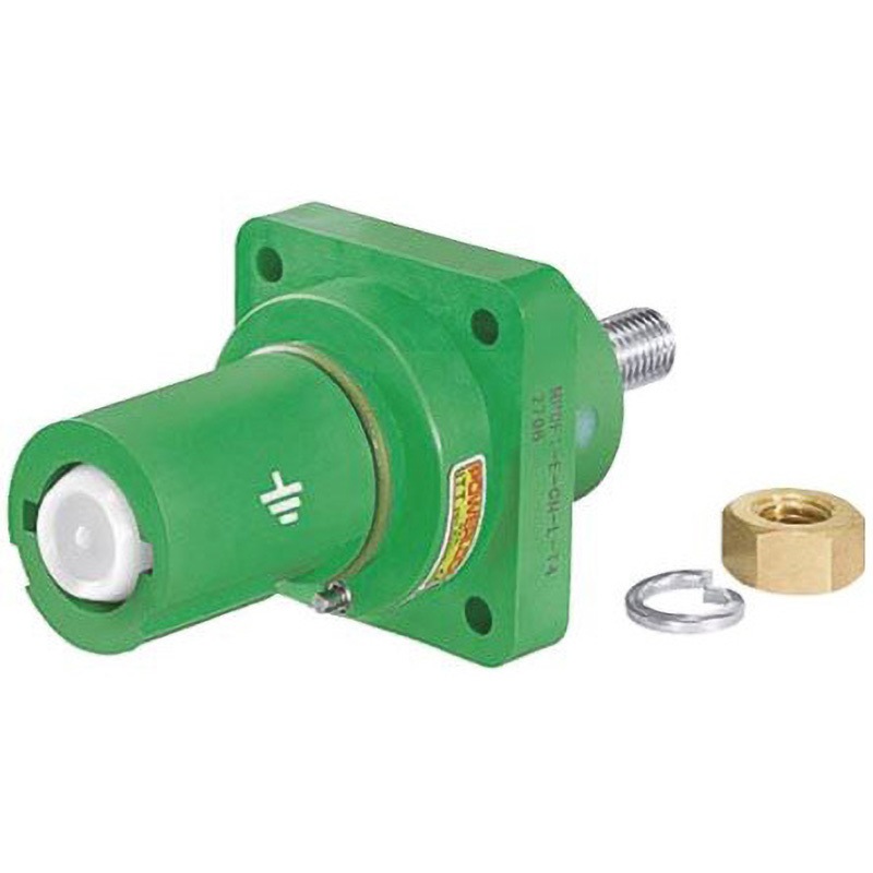 NPDFT-E-GN-L-T6 ITT Cannon 電源コネクタ (産業用コネクタ ) Veam Powerlockシリーズ パネルマウント ソケット ITT CANNON 1個 NPDFT-E-GN-L-T6