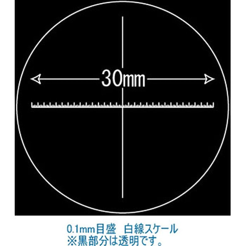 P-200WN ガラススケール クリアー光学 目盛0.1mm  P-200WN