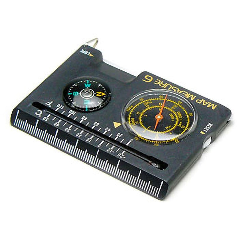 G-MAP6 マップメジャー付コンパス クリアー光学 寸法55×75×9mm G-MAP6