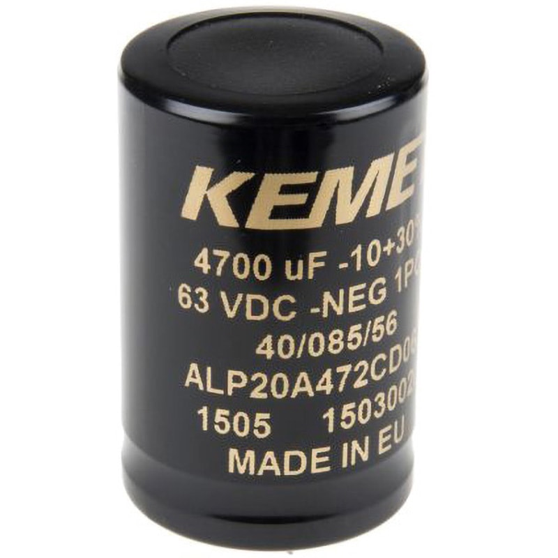 ALP20A472CD063 KEMET アルミ電解コンデンサ マルチピン端子 1個