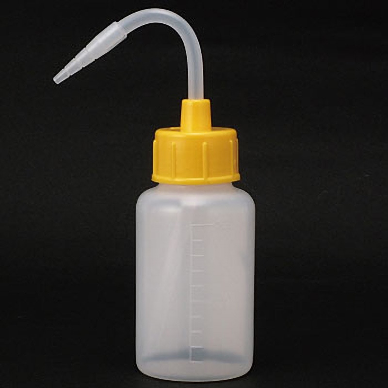 NT洗瓶 カラーcap 細口 100mL 安元化成 PE(ポリエチレン樹脂) 1本
