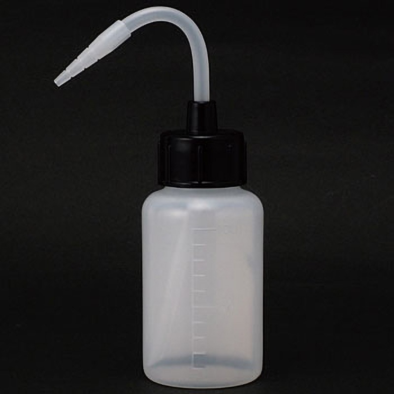 NT洗瓶 カラーcap 細口 100mL 安元化成 PE(ポリエチレン樹脂) 1本