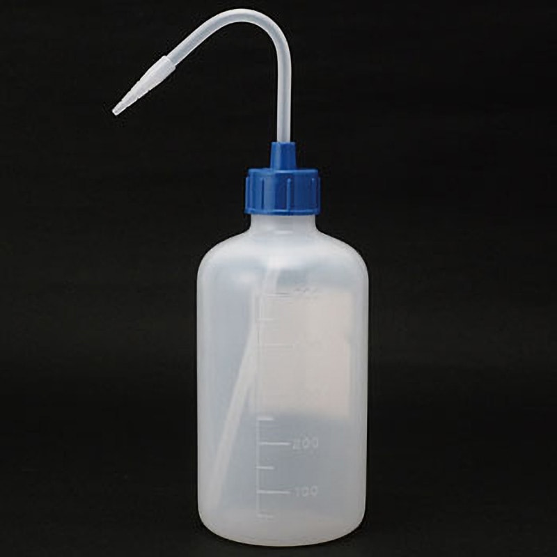 NT洗瓶 カラーcap 細口 500mL 安元化成 PE(ポリエチレン樹脂) 1本