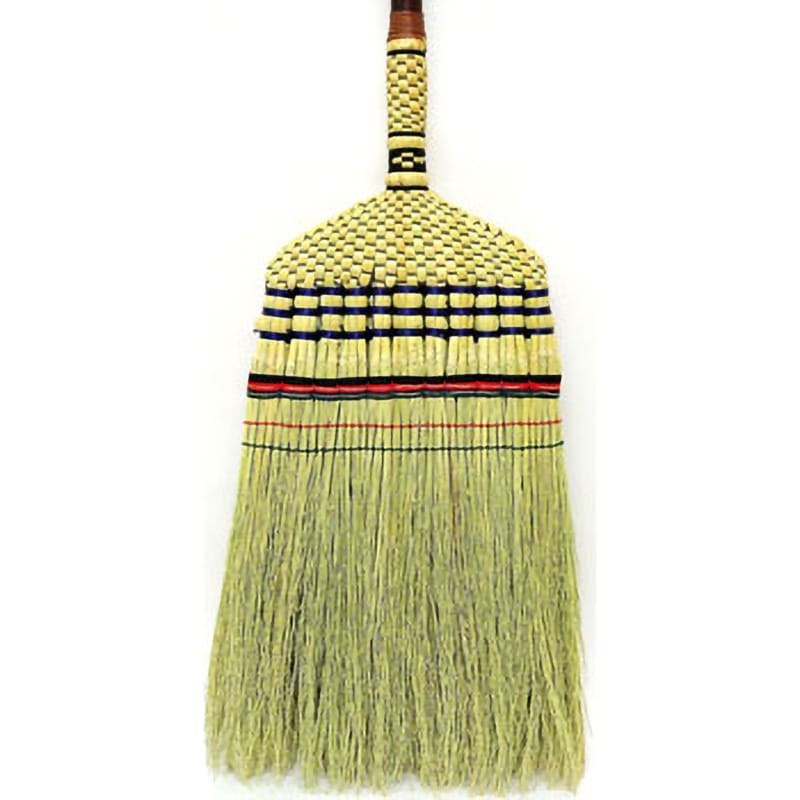 座敷箒 手編み11玉 DX 長柄 日本クリンテック 全長1380mm - 【通販