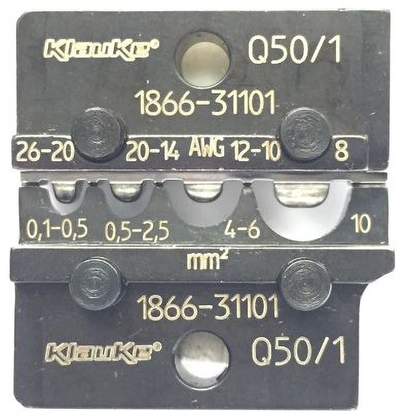 Q50/1 Klauke 圧着ダイセット Open Barrel Terminal 1個 Klauke 【通販モノタロウ】