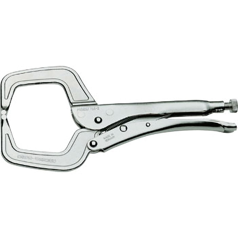 758-2 C型グリッププライヤー ハゼット 全長280mm最大口開き90mm  758-2