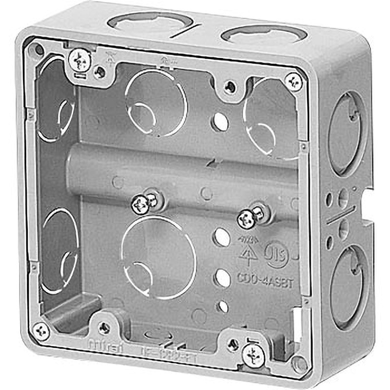 CDO-4ASBT122 軽量間仕切り用 アウトレットボックス( 浅型) 1個 未来