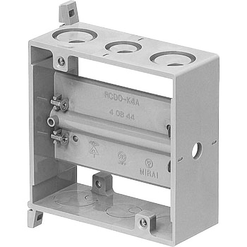 軽量間仕切り用 両面アウトレットボックス 中形四角(浅型) RCDO-K4A