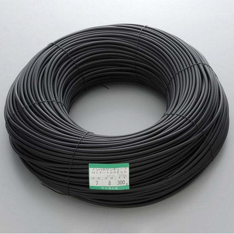 HIT-105ECO 6×7 黒 105℃耐熱非塩ビチューブ 1巻(400m) 北港化成 【通販 
