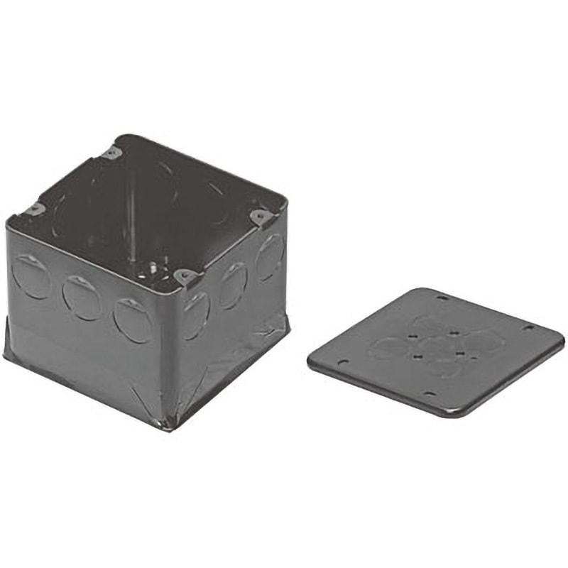 PA-4CBL9011P 鉄製大形四角コンクリートボックス( 塗代カバー・パッキン付) 未来工業 1セット(10個) PA-4CBL9011P