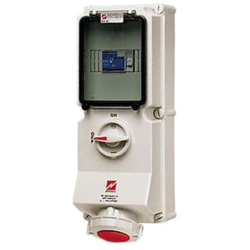 7246 Mennekes 産業用電源ソケット Mennekes 400V IP67 壁面取り付け 16A  1個