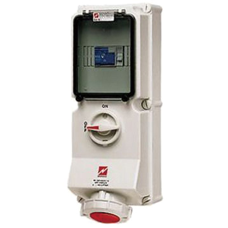 7247RS Mennekes 産業用電源ソケット Mennekes 400V IP67 壁面取り付け 16A  1個