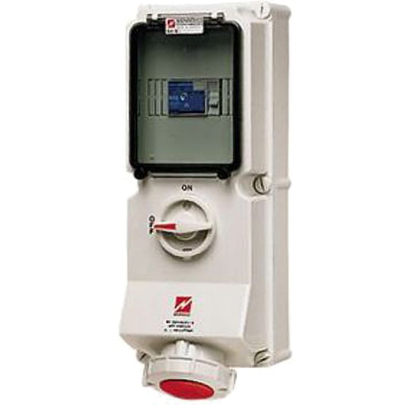 7250 Mennekes 産業用電源ソケット Mennekes 400V IP67 壁面取り付け 63A  1個