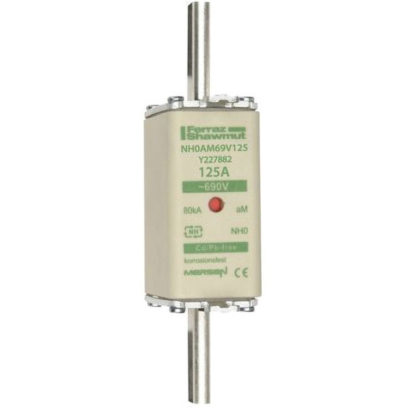 Y227882C Mersen ヒューズリンク Mersen AC690V 125A サイズ68×30×61mm 1個 Y227882C