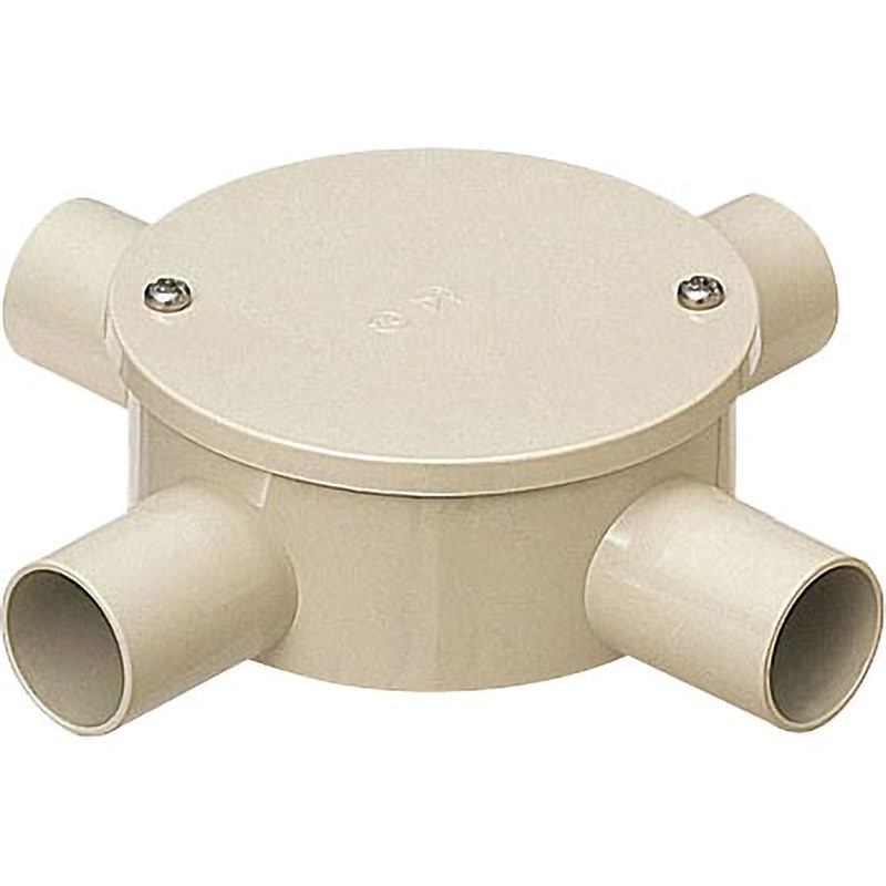 露出用丸形ボックス( カブセ蓋)防水タイプ 未来工業 丸型ボックス