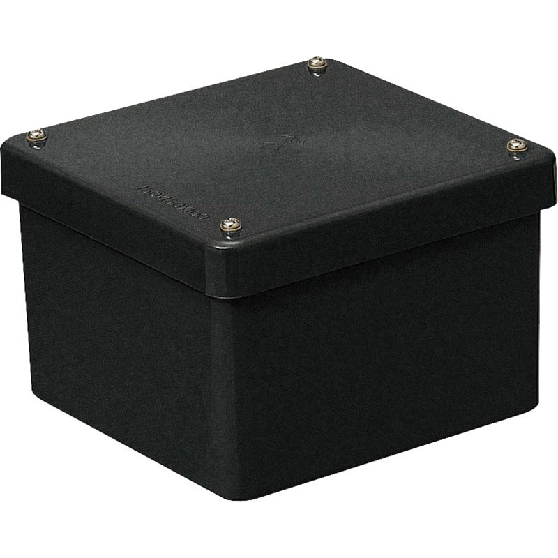正方形防水プールボックス(カブセ蓋・ノック無)250×250×200mm ブラック