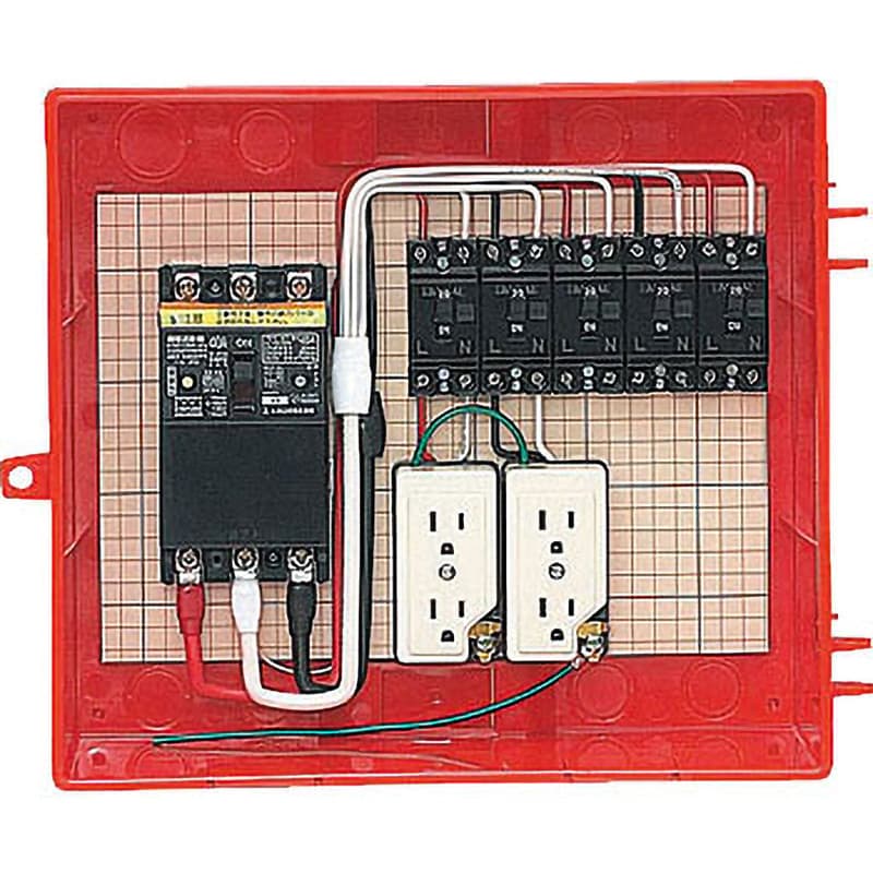 屋外電力用仮設ボックス (漏電しゃ断器・分岐ブレーカ・コンセント内蔵)