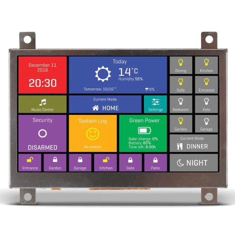 MIKROE-2278 MikroElektronika 液晶ディスプレイ MikroElektronika 1個 MIKROE-2278