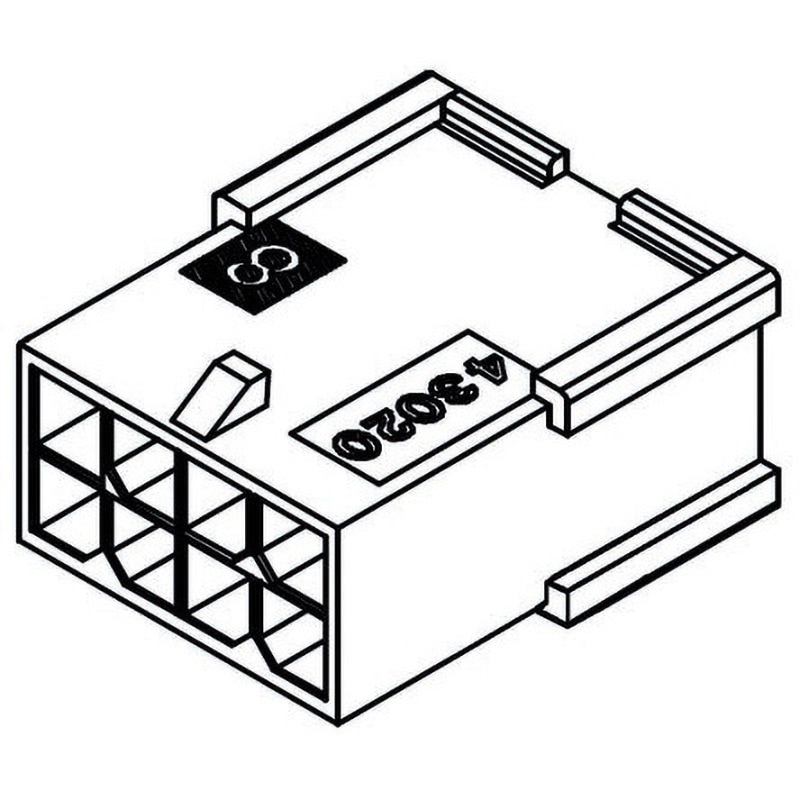 43020-2001 Molex コネクタハウジング 1袋(500個) 日本モレックス(molex) 【通販モノタロウ】