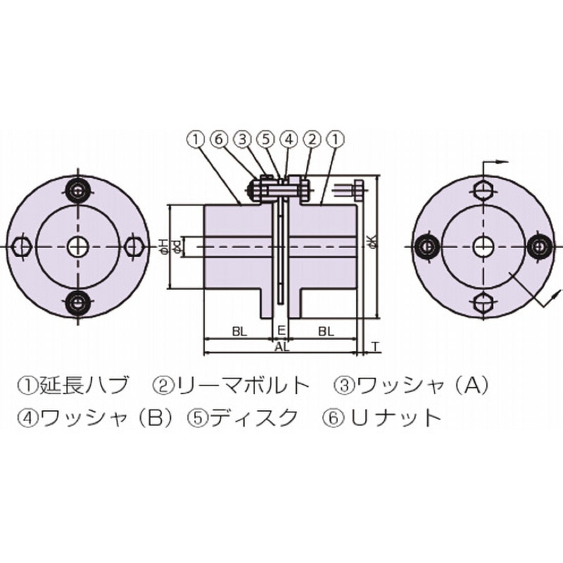 NEF02S-NR-NR エクトフレックスカップリング NEFシリーズ(シングル
