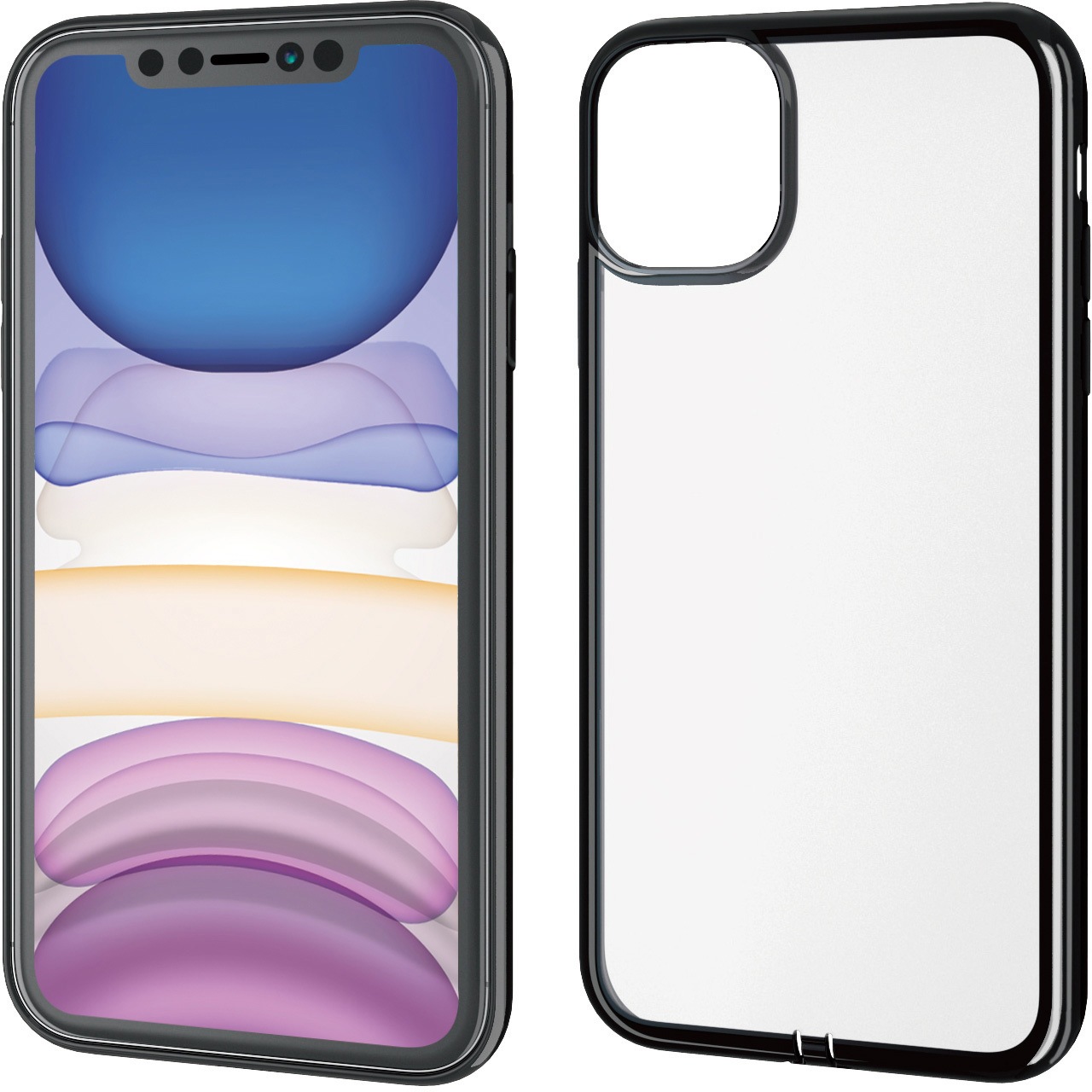 PM-A19CUCTMBK iPhone 11 6.1インチ ケース ソフト クリア おしゃれ